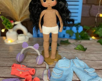 4 in 1 crochet doll pattern bundle