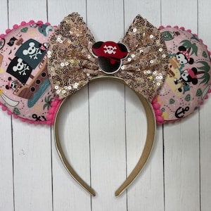Mouse Ears | Pirate Ears | Ready to Ship Ear | Minnie Inspired Ears | Pirate Night Ears | Disney Cruise Ears | Custom Ears