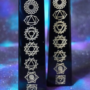 Handmade Obelisk with Chakra Design for its Shielding Energy