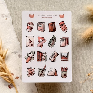 Journaling-Sticker: Gemütlicher Cottagecore-Bogen, Journal-Sticker, Planer, Scrapbook