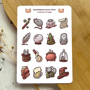 Magisches Journal & Planer Dekor | Skurrile Cottagecore Aufkleber | Charmante Vinyl Papieraufkleber