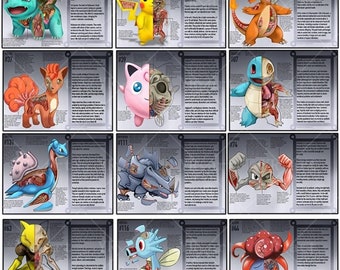 Pokemon Pokenatomy an Unofficial Guide Book Pokemon Gifts Pokemon