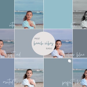 Preset Bundle &quot;Beach Vibes&quot; ‖ Lightroom Presets ∙ Aesthetic Beach Vibes ∙ Travel Presets ∙ Presets for Summer ∙ Instagram Filter