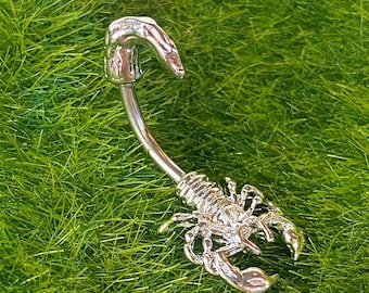 Scorpion Belly Ring Pierced Navel 316L Surgical Steel