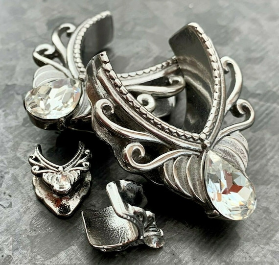 Artisan Filigree Silver Stainless Steel Saddle Spreaders - So Scene