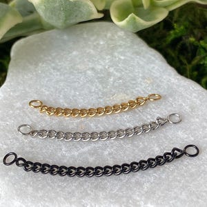 1pc 316L Stainless Steel Connector Chain Nose Ring Bridge Helix Cartilage