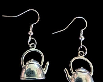 Teapot dangle earrings