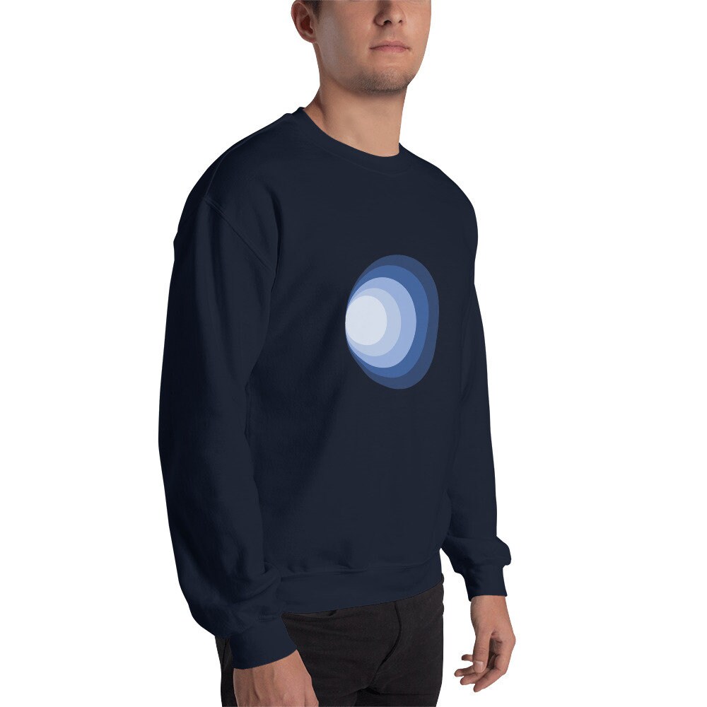 Red and Yellow Abstract Optical illusion Men's Sweatshirt
