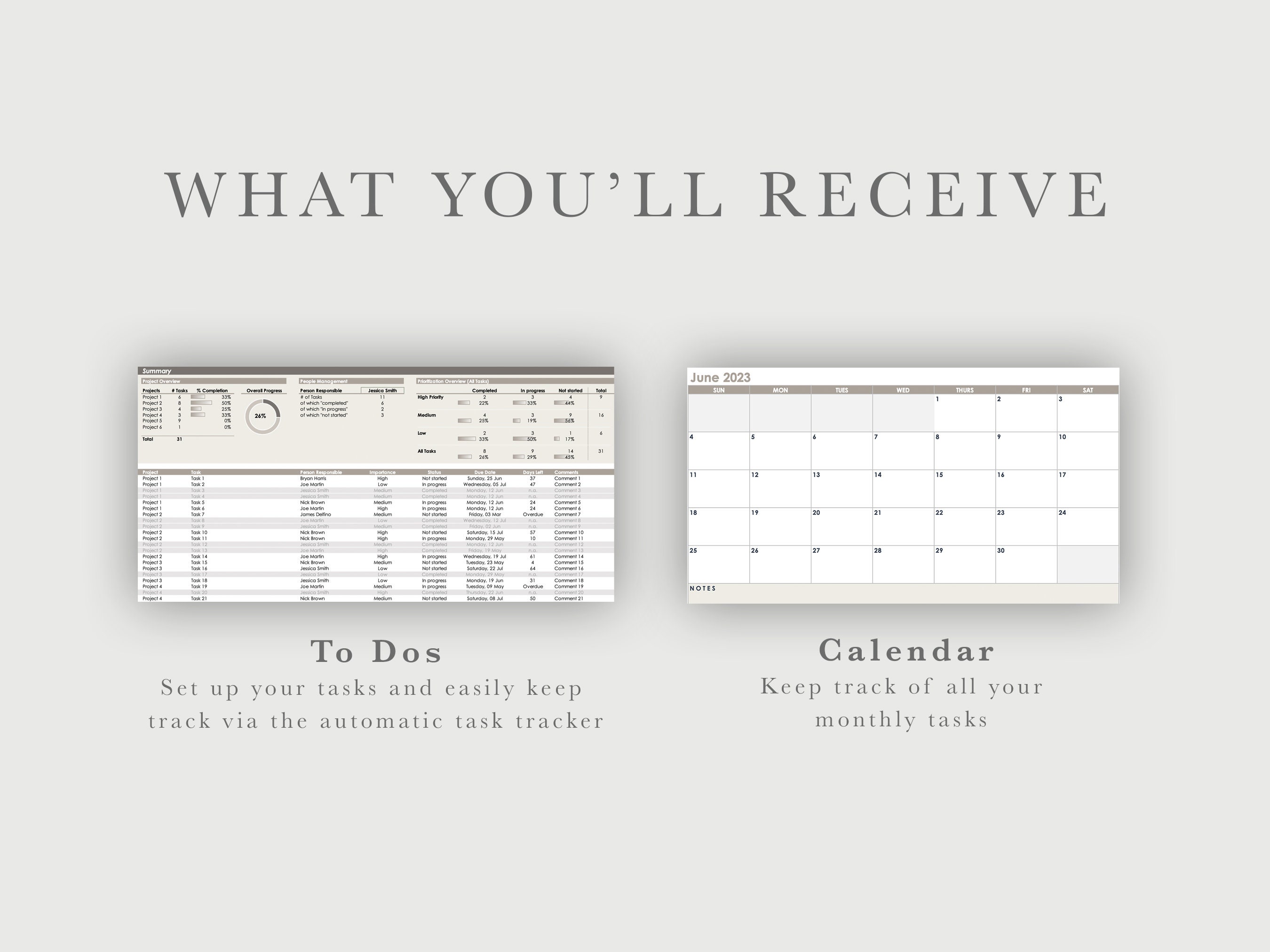To Do List Template Excel Spreadsheet Ultimate Task Planner Excel Daily ...