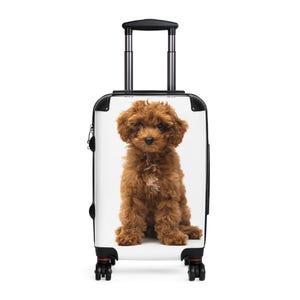 Maleta de viaje con temática de mascotas: Equipaje para perros con estampado animal