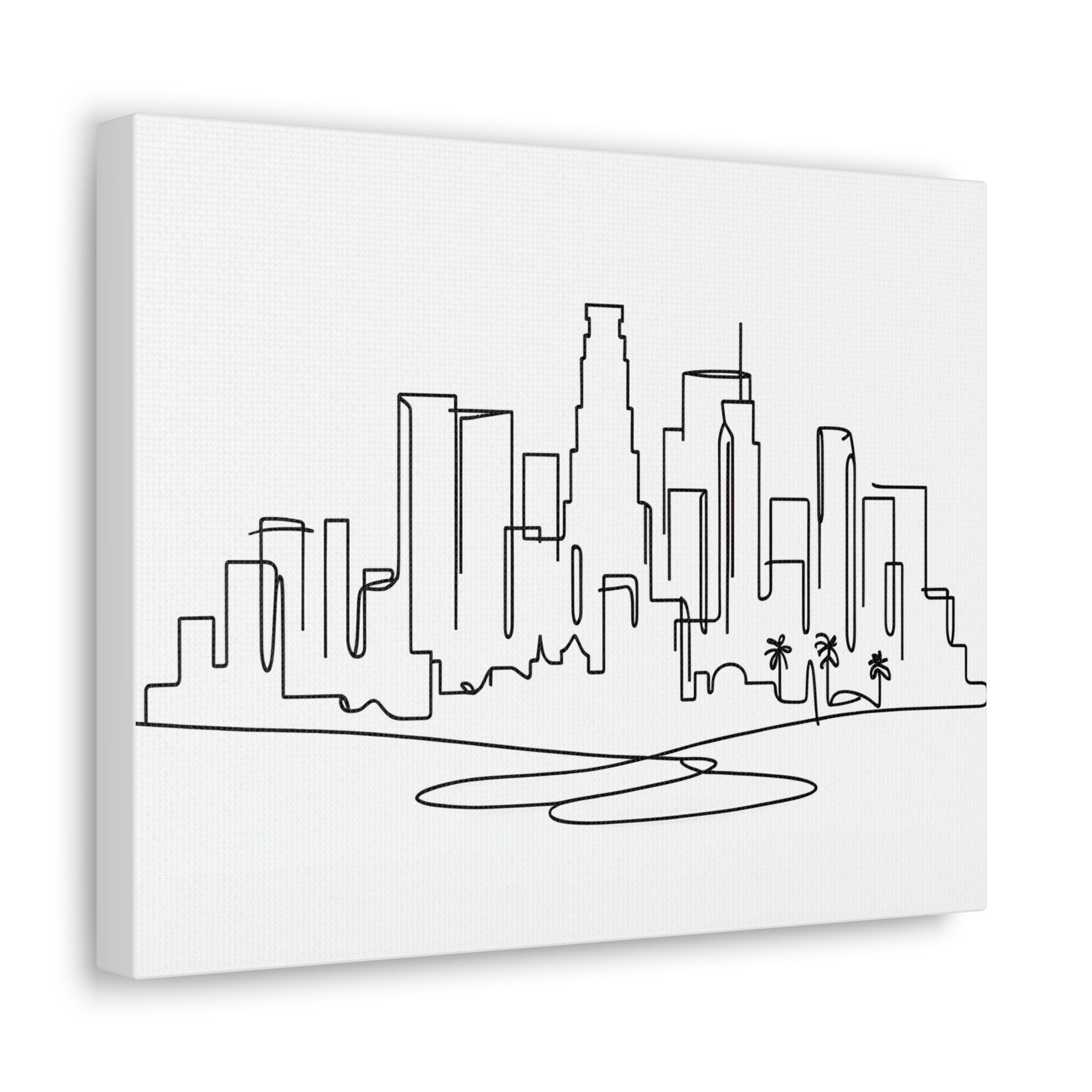 Modern California Wall Art Los Angeles Skyline Minimalist Etsy