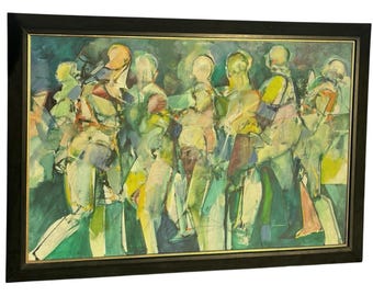 Large Impressionist Style (60"x40") Original Abstract Painting Oil on Canvas