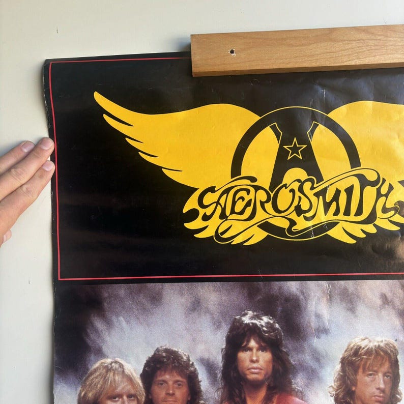 Aerosmith Original 1987 Vintage Rock Band Music Promo Poster #3148 22