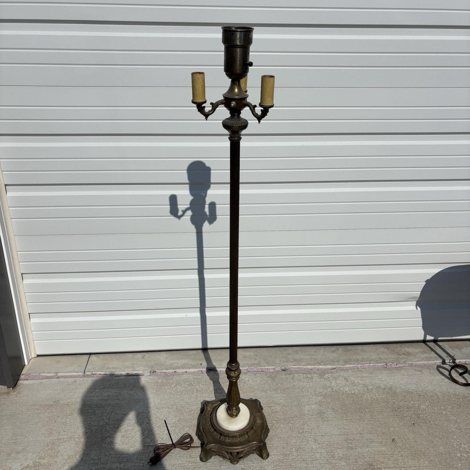 Antique 3 Arm Floor Lamp - Etsy