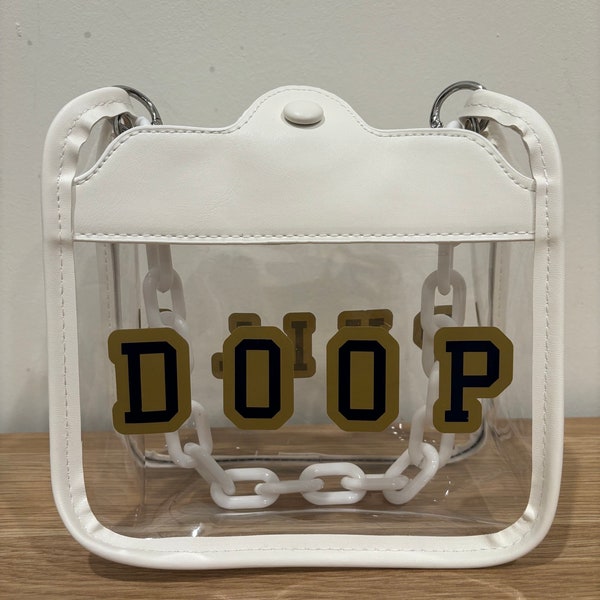 Doop + Phila Stadium Approved Crossbody Bag (comes with removable white chain + white thick adjustable strap!)