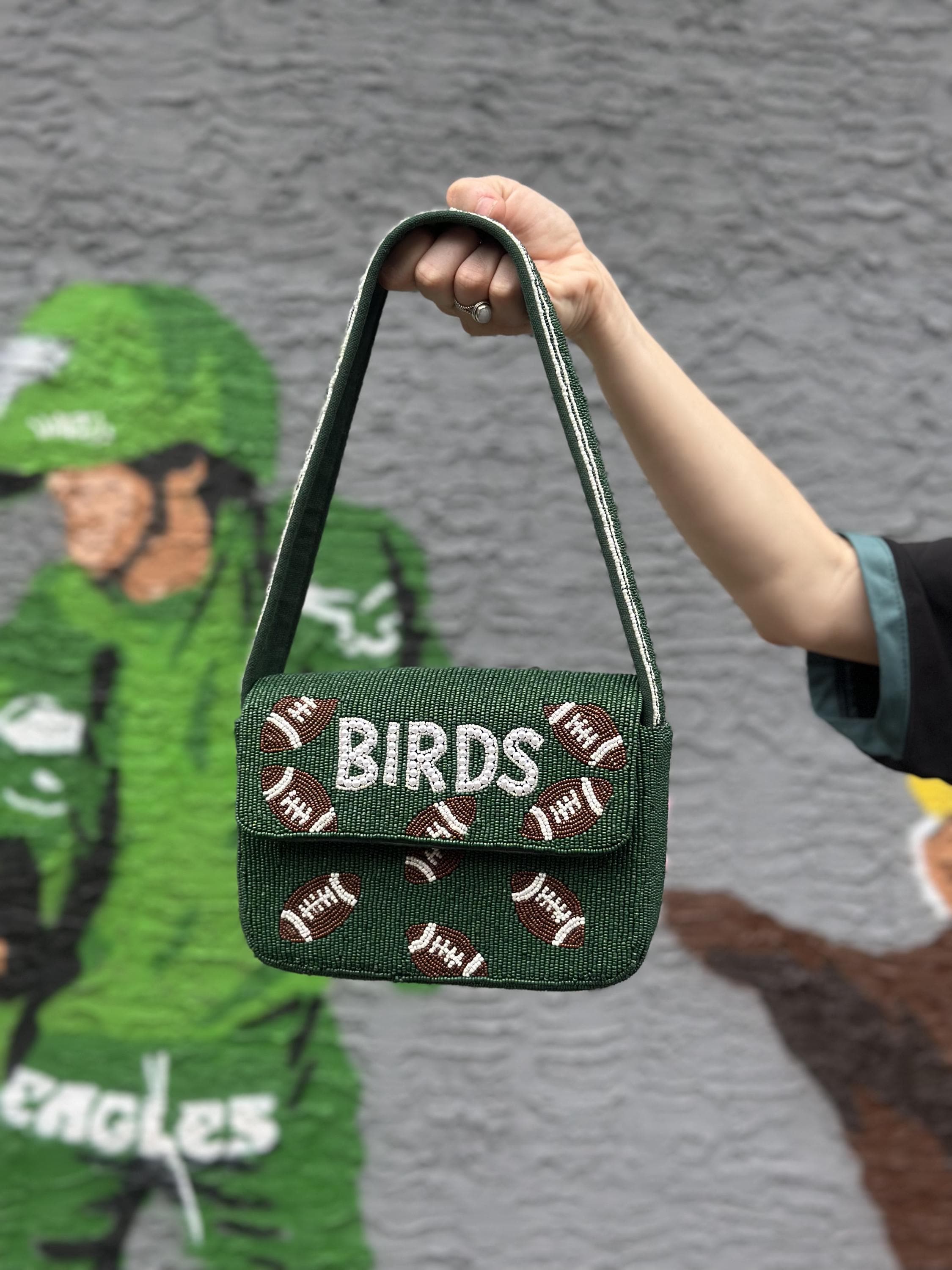 Game Day Beaded Purse Women\'s Football Crossbody Shoulder Bag Tailgate ?? It main image 2