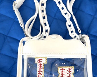 Baseball Pattern Print Crossbody bags