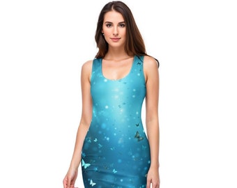 Enchanted Light Blue Fairy Night-Out Dress | 35th birthday dress | Girlfriend Dress | Anniversary party dress | Besty Dress