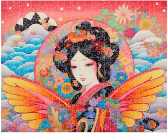 Enchanted Japanese Fairy Puzzle: A Colorful Journey of Harmony & Magic - Discover the Beauty Within Each Piece | Girls Fairy Puzzles