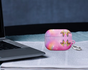 Enchanted Fairy Pink Butterfly AirPods Case - Perfect Gift for Girls, Girlfriend, Sister or Wife | Girls Airpods Case | Unique Airpods Cover