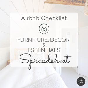 Airbnb Inventory Checklist & Expense Tracker | Airbnb Spreadsheet | Google Sheets | Airbnb Host Template