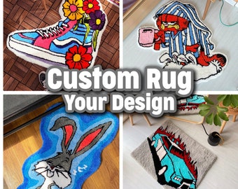 Custom handmade tufted Rugs or wall hanging