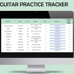 Guitar Practice Tracker Digital download image 5