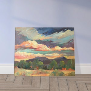 16x20 Desert Landscape Oil Painting Canvas Wall Art Print, Home Decor F53