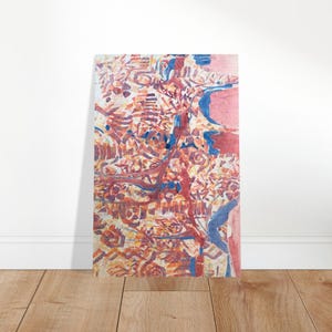 Abstract Fusion Abstract I 12x18 Museum-Quality Matte Paper Poster | Original Artwork by American Artist Barbara Cleary