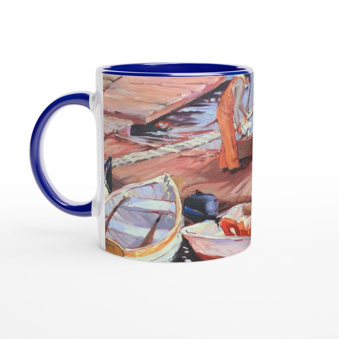 Nautical Boating Coffee Mug Fishing Boats Coffee Mug Best Etsy