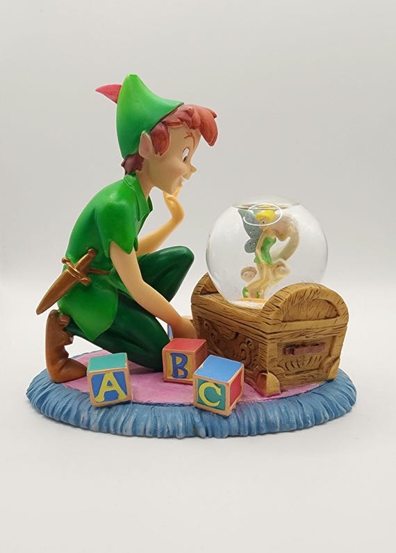 ディズニー ピーターパン＆ティンカーベル 宝箱 スノードーム