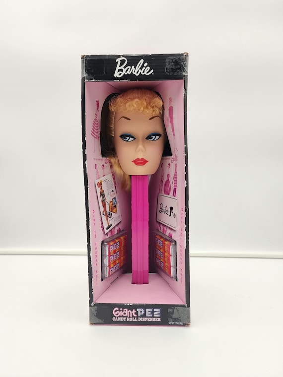 2009 Mattel Barbie Giant PEZ Candy Roll Dispenser – Original Box