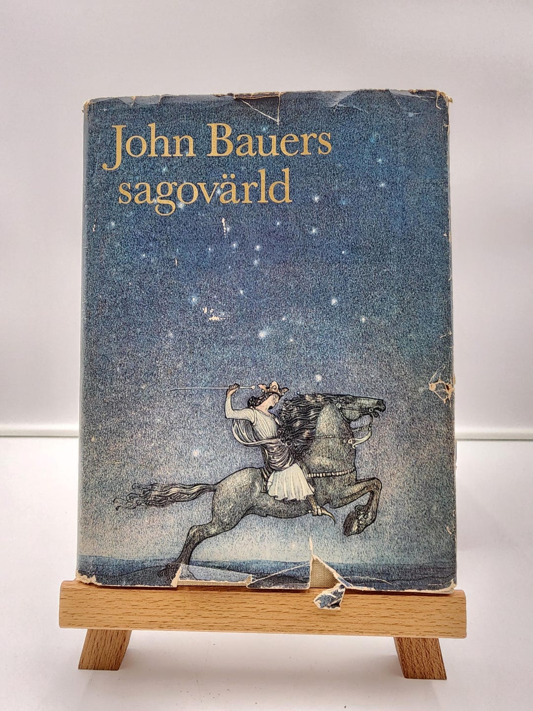 Vintage John Bauer Illustrated Book | 1975 Sagovärld Swedish Folklore ...