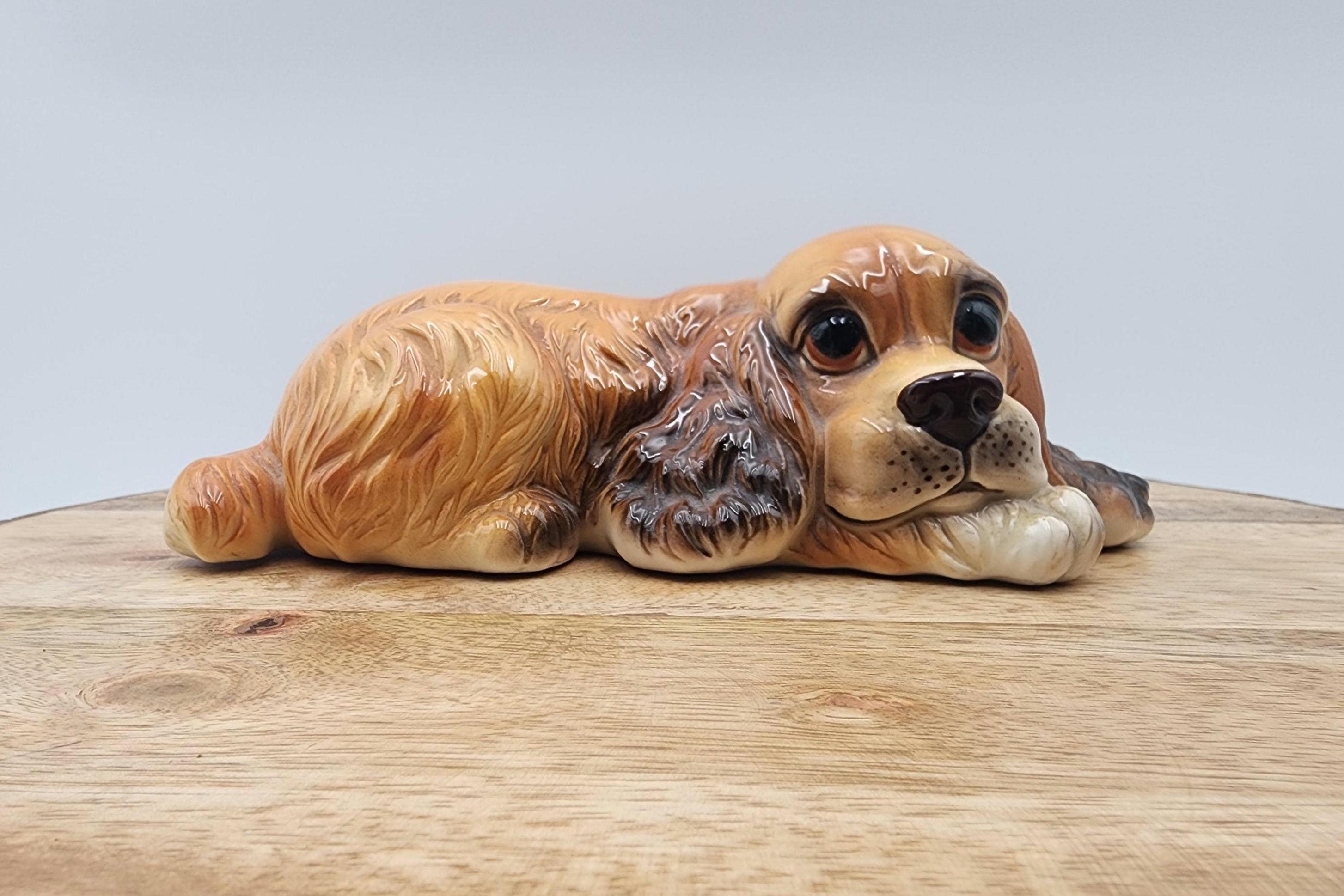 Japan Cocker Spaniel Dog Figurine - Etsy