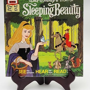 Vintage 1985 Walt Disney Sleeping Beauty Read-Along Book (No Tape) – 24 Pages