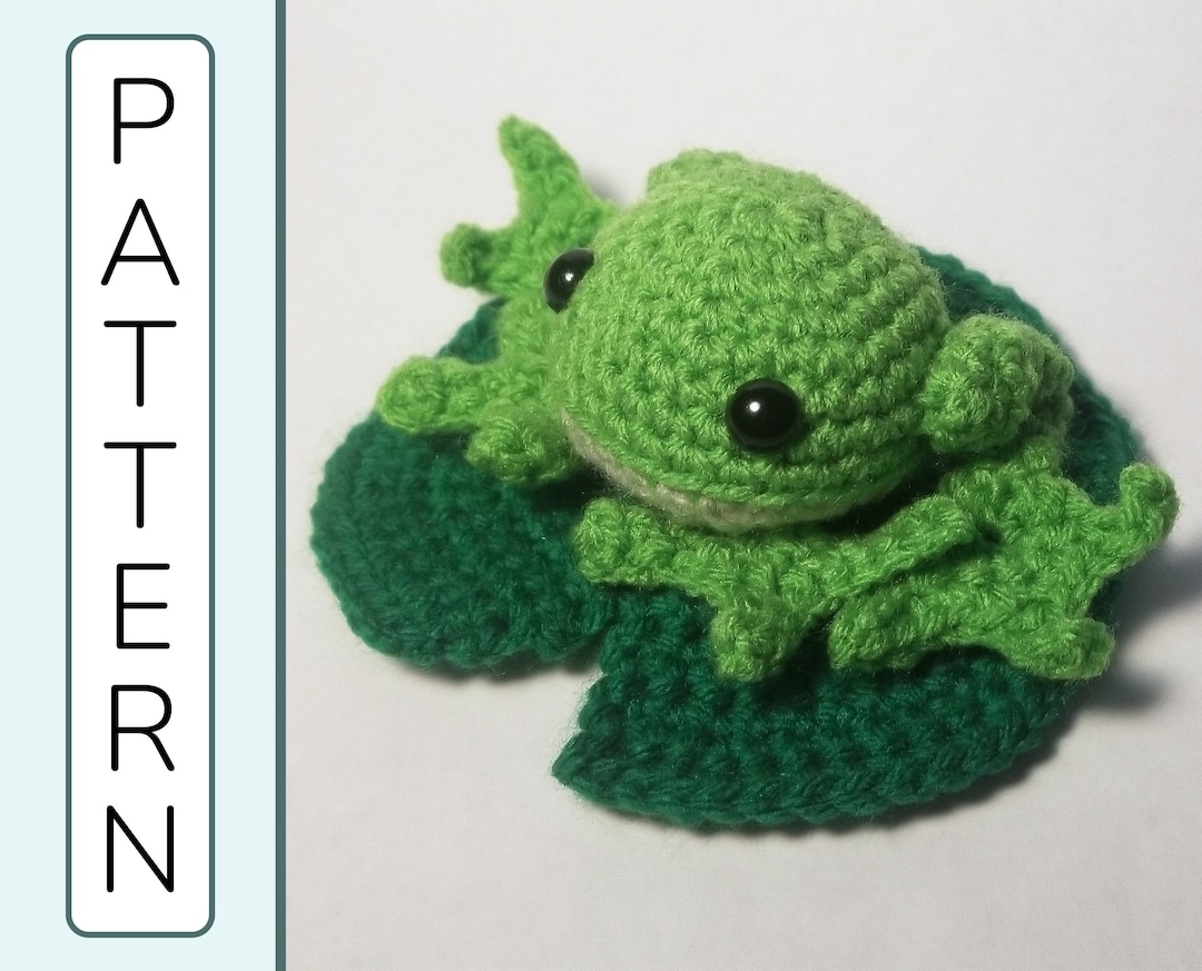 Frog Amigurumi & Lily Pad Crochet PATTERN ONLY Etsy