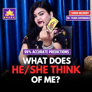 What Does He/She Think Of Me? (Same Hour) Tarot & Numerology Predictions, Digital Download