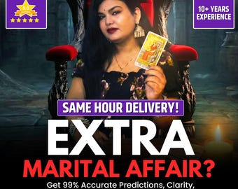 Same Hour Extra Eheliche Affäre Tarot Legung, Beziehung Anleitung (Digitaler Download)