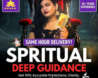 Spritual Deep Guidance, ( Same Hour) Tarot Guidance, 2026 Guidance, Digital Download