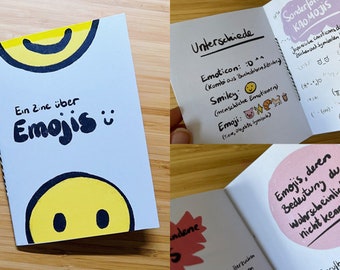 Gedrucktes Zine: Ein Zine über Emojis [Emoji-Zine]