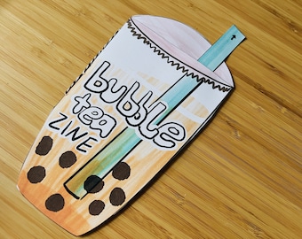 Gedrucktes Zine: Bubble Tea Zine