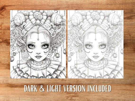 Creepy Girl Coloring Pages for Adults Graphic by KDP INTERIORS MARKET ·  Creative Fabrica