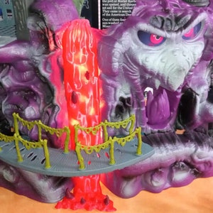 Snake Mountain Origins Lava Fall and it lights up MOTU He-man