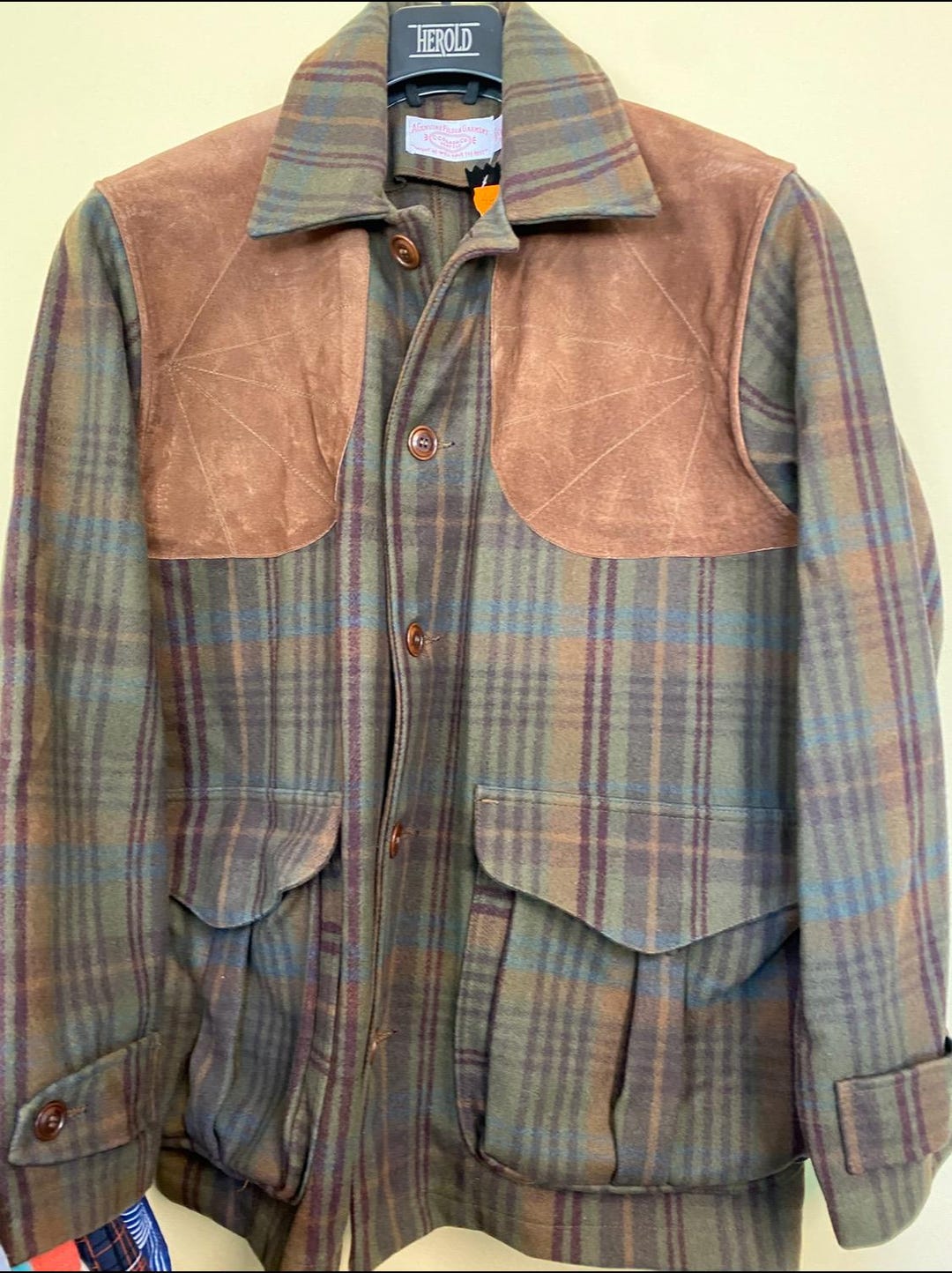 Filson Hunting CC Filson Vintage Hunting Jacket Wool Leather Plaid Made in USA Unisex ...
