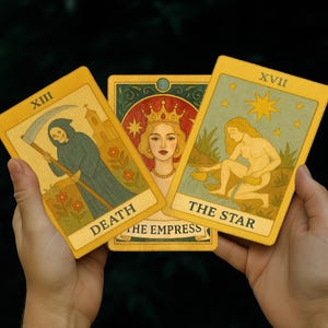 Aangepast tarotspel vol 78 kaarten, gepersonaliseerde tarotkaarten van jouw concept, unieke digitale illustratie, grote en kleine arcana-set
