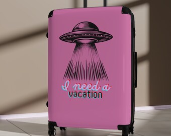 Off Planet Alien Vacation Pink Koffer