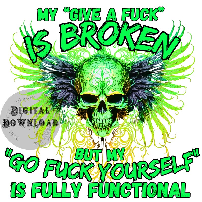 Funny Skeleton PNG: Irreverent Skull Sublimation Design (Digital Download) image 3