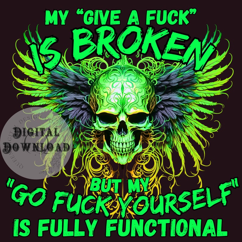 Funny Skeleton PNG: Irreverent Skull Sublimation Design (Digital Download) image 2