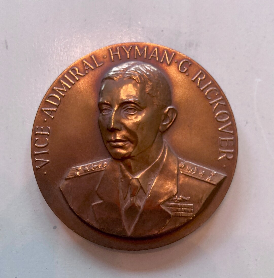 Bronze Replica of Admiral Rickover Congressional Medal of Etsy