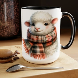 Sheep Mug, Funny Sheep Coffee Cup, Sheep Lover&#39;s Mug, Unique Sheep Mug, Trendy Mug, Cottagecore Coffee Mug, Rustic Country Gift,15oz